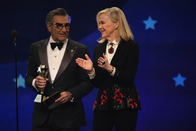 Eugene Levy and Catherine O'Hara at the 2019 Critics' Choice Awards