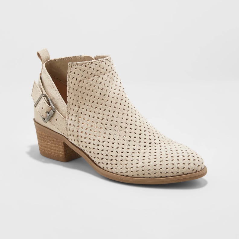 Universal Thread Women's Camdyn Laser Cut Buckle Booties