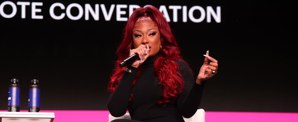 Megan Thee Stallion Is Ready For Fall in a Black Bodycon Dress and Strappy Heels