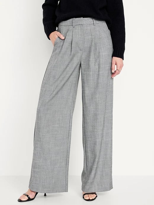 Old Navy Extra High-Waisted Taylor Super Wide-Leg Trouser Suit Pants