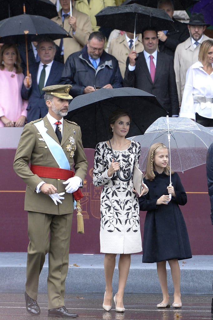 Celebrating Spain's National Day with Princess Leonor.