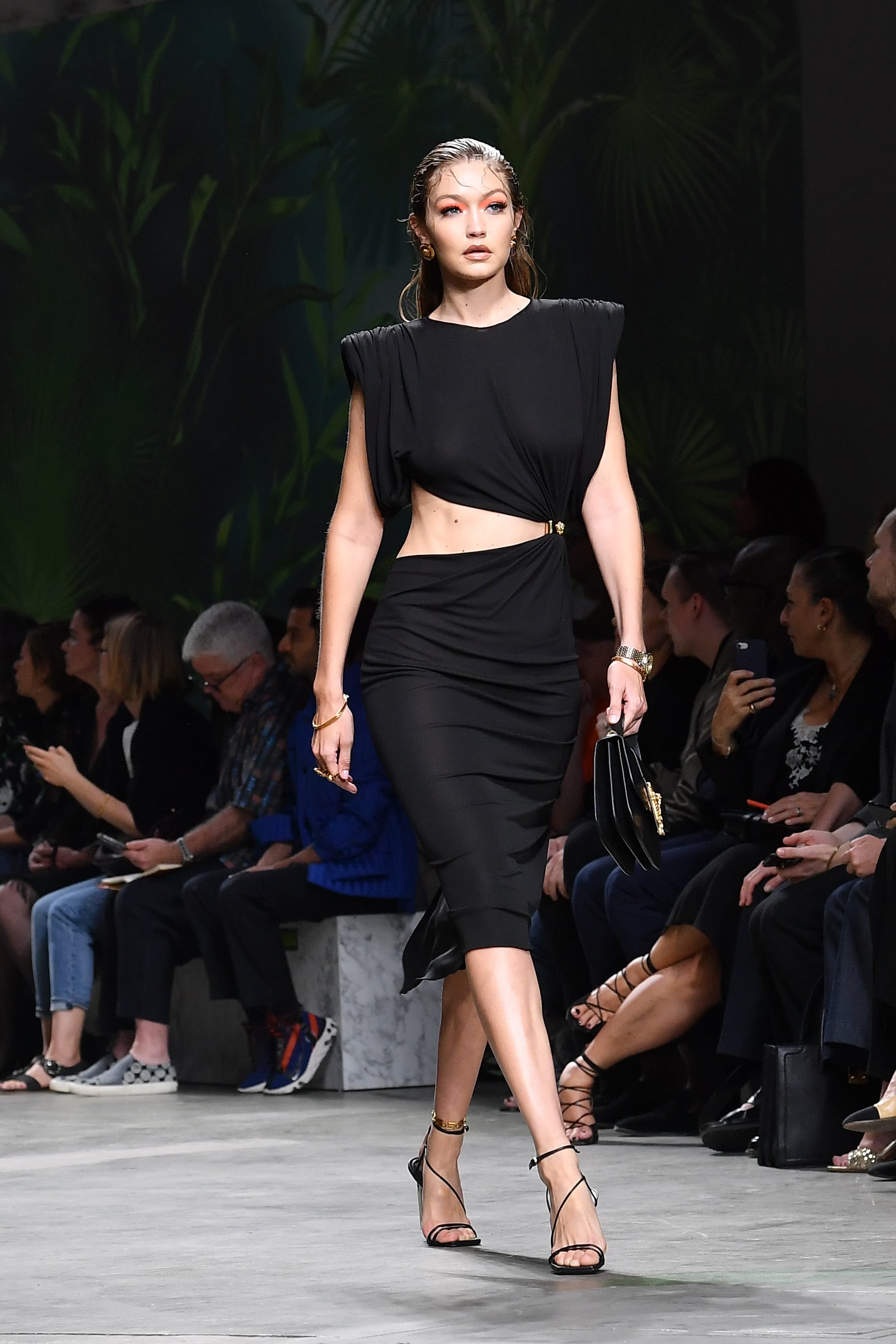 Gigi Hadid Shared the Runway With A Model LEGEND at the Bottega Veneta Show