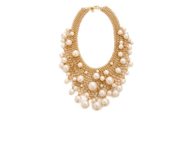 Kenneth Jay Lane Cascading Faux Pearl Necklace ($120)