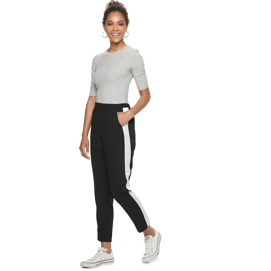 Women's striped tuxedo sales pants