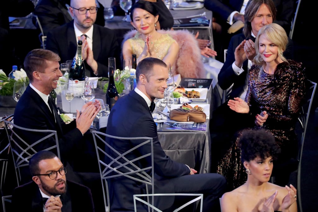 Alexander Skarsgard and Jack McBrayer at the 2018 SAG Awards