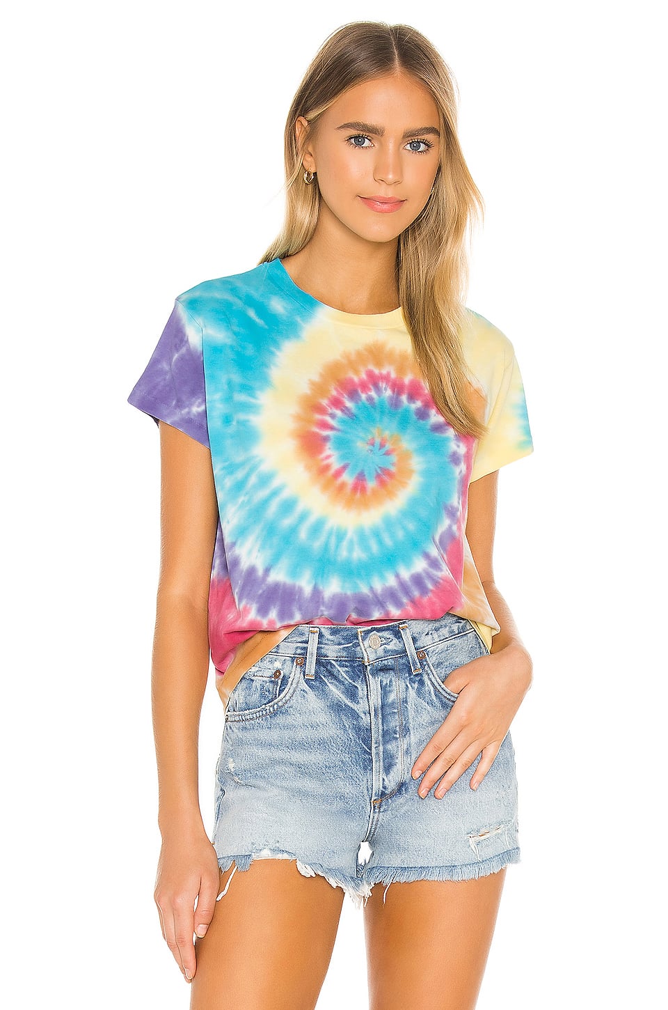 tie dye shirt cut up