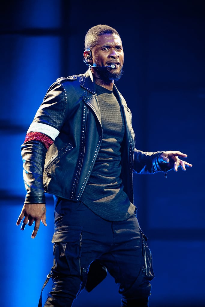 Usher was in the zone during his concert in New Orleans on Saturday.