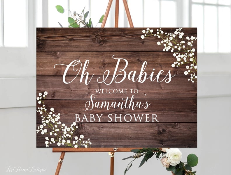 Oh Babies Welcome Sign