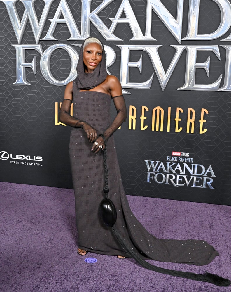 Michaela Coel at the "Black Panther: Wakanda Forever" World Premiere