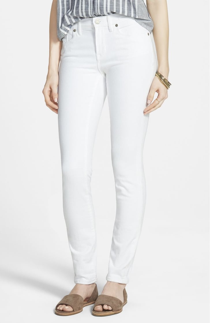 Madewell High Rise Skinny Jeans (Pure White) (125) Best White Jeans