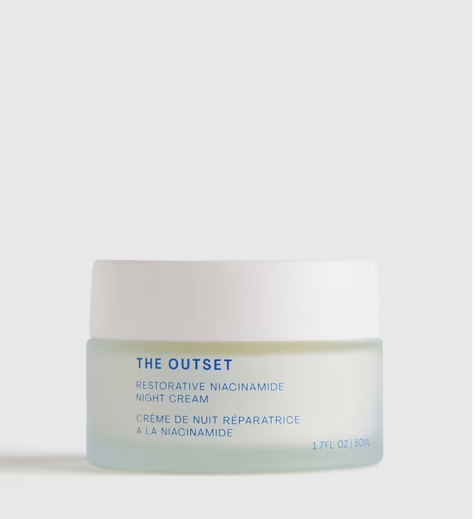 The Outset Restorative Niacinamide Night Cream ($54)
The key to achieving the highest level of beauty sleep is a quality nighttime moisturizer. I love applying this luxurious formula from The Outset because it feels like a hug for your skin. The thick cream is packed with niacinamide and bakuchiol (a natural alternative to retinol) to seal in hydration and improve skin texture while you sleep.