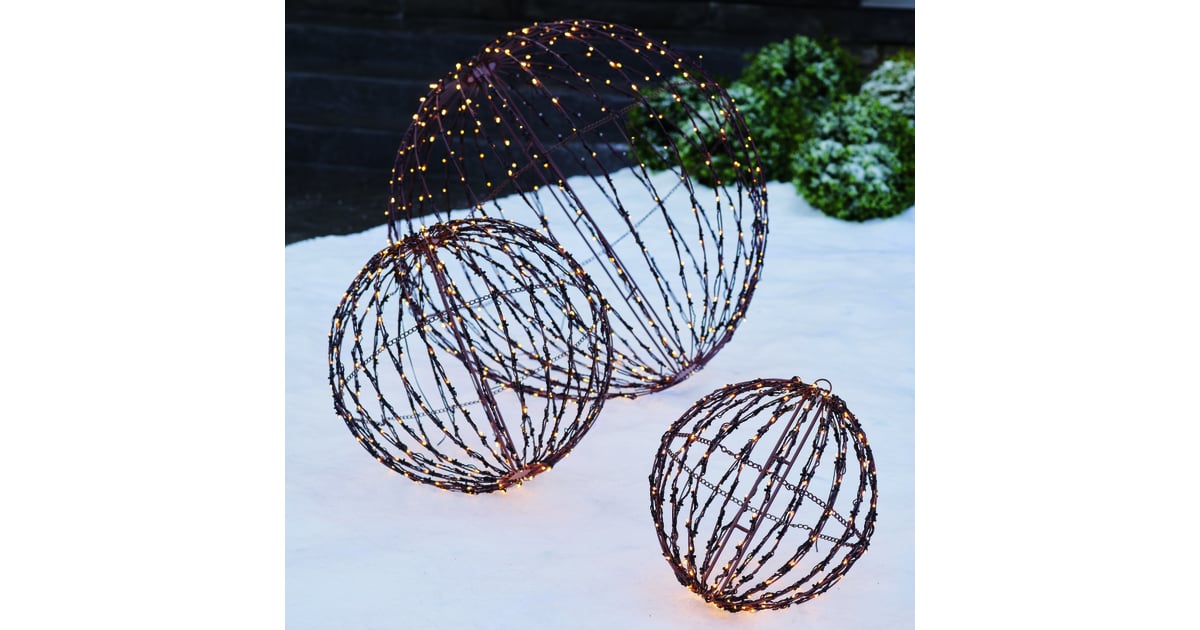 3D Foldable Lighted Spheres Best 2019 Christmas Decor at Grandin Road