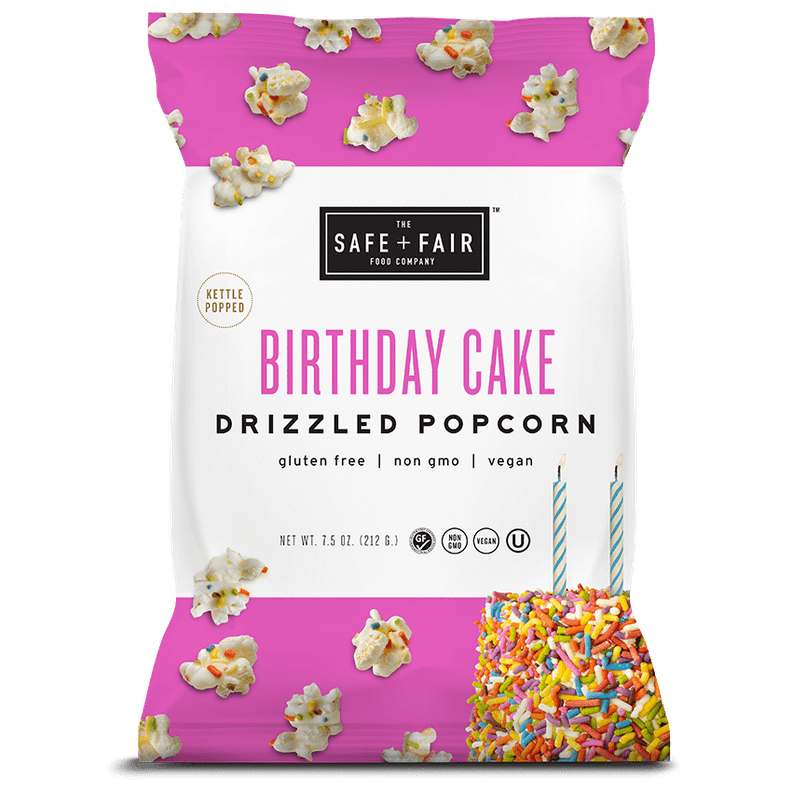Birthday Cake Drizzled Popcorn — 7.5-Ounce Bag