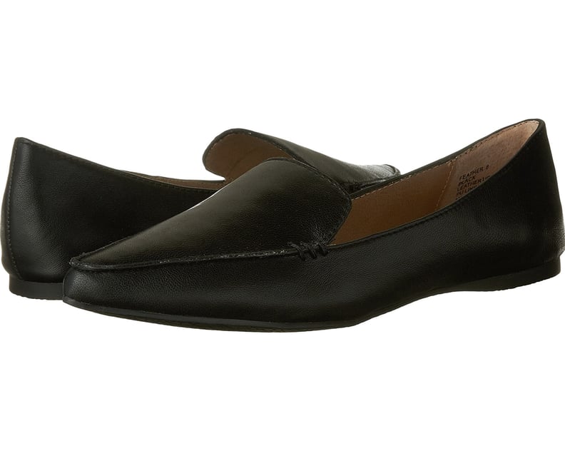 Best Overall Black Flats: Steve Madden Feather Loafer Flat
