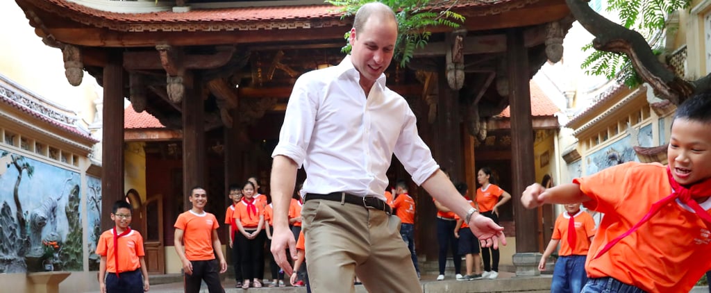 Prince William Playing Soccer With Kids in Vietnam 2016