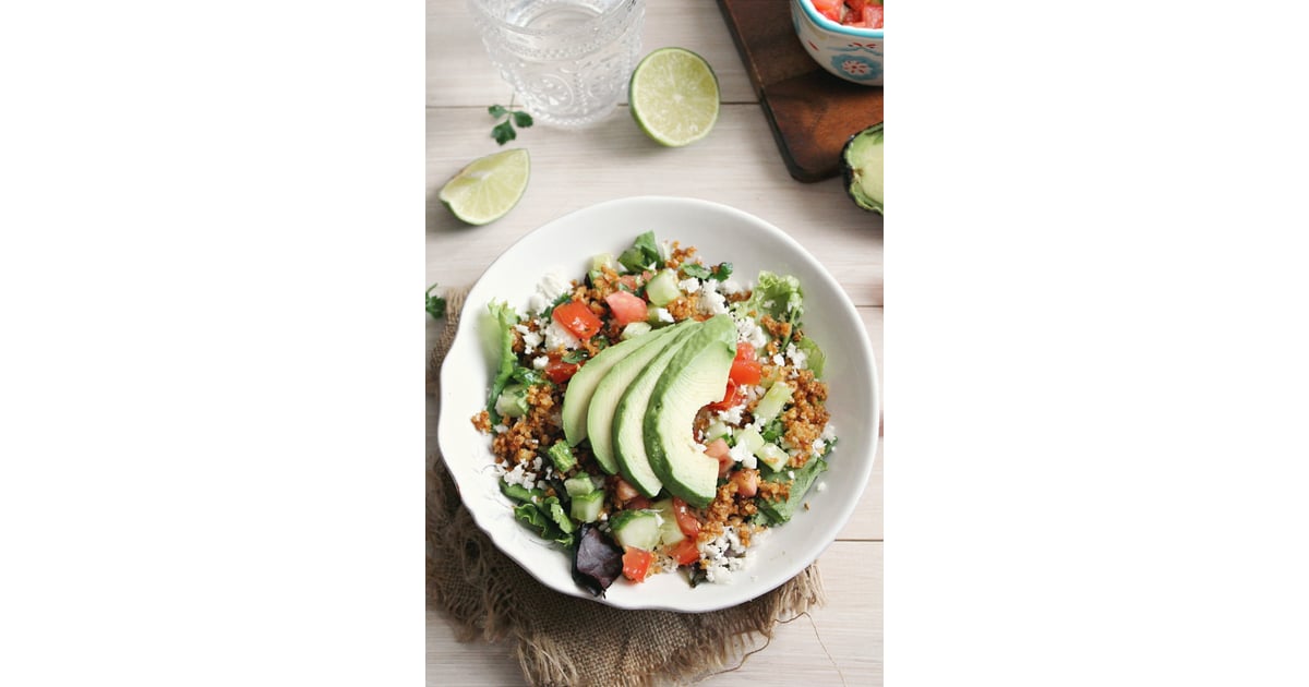 Raw Spicy Walnut Taco Salad | Best Healthy and Easy Taco Salad Bowl