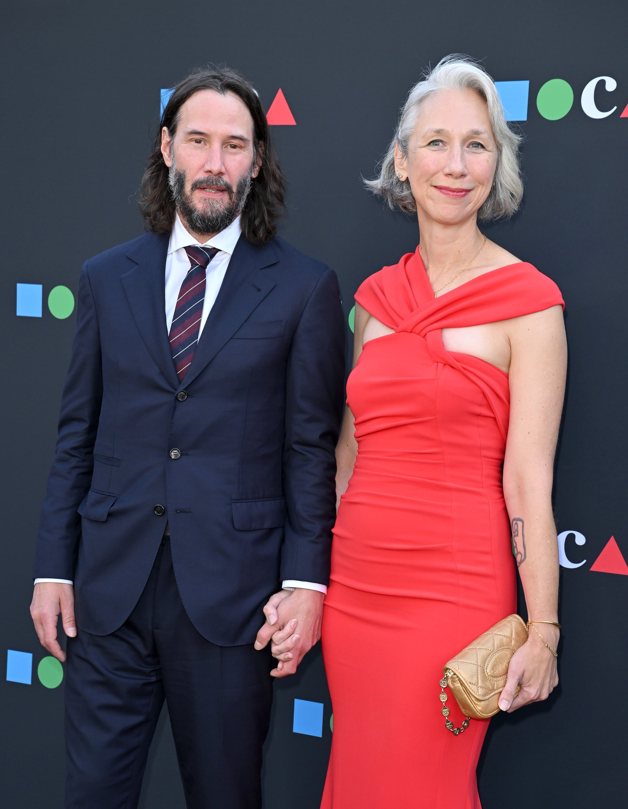 LOS ANGELES, CALIFORNIA - JUNE 04: Keanu Reeves and Alexandra Grant attend the MOCA Gala 2022 at The Geffen Contemporary at MOCA on June 04, 2022 in Los Angeles, California. (Photo by Axelle/Bauer-Griffin/FilmMagic)