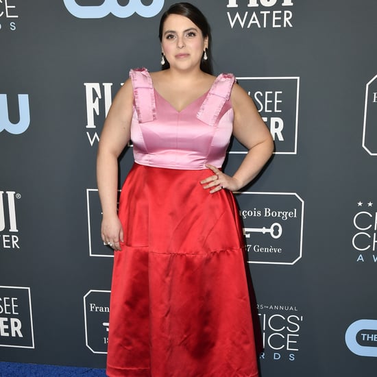 Beanie Feldstein's Red and Pink Critics' Choice Awards Dress