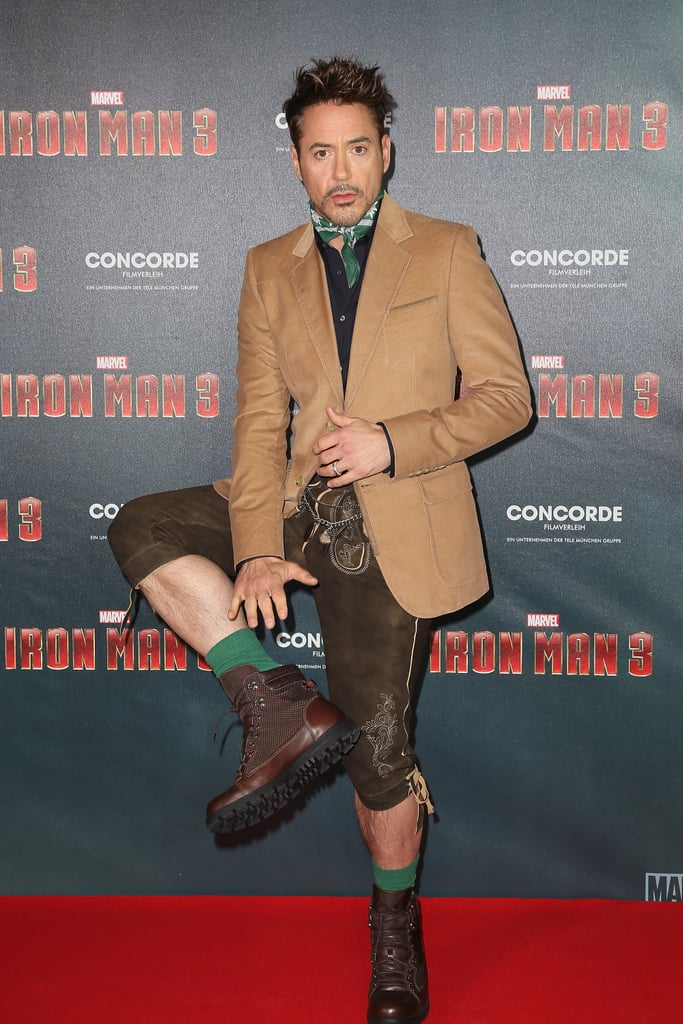 Robert Downey Jr. Wearing Lederhosen