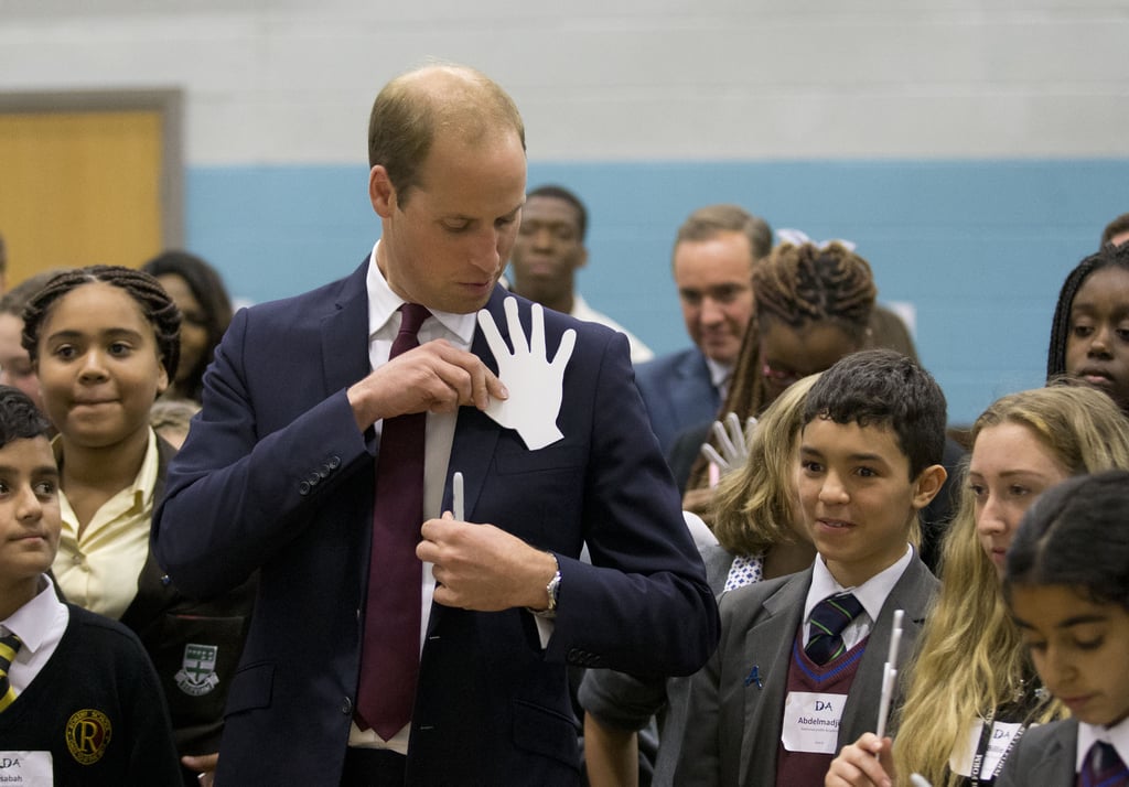 Prince William Visits School in Hammersmith September 2015