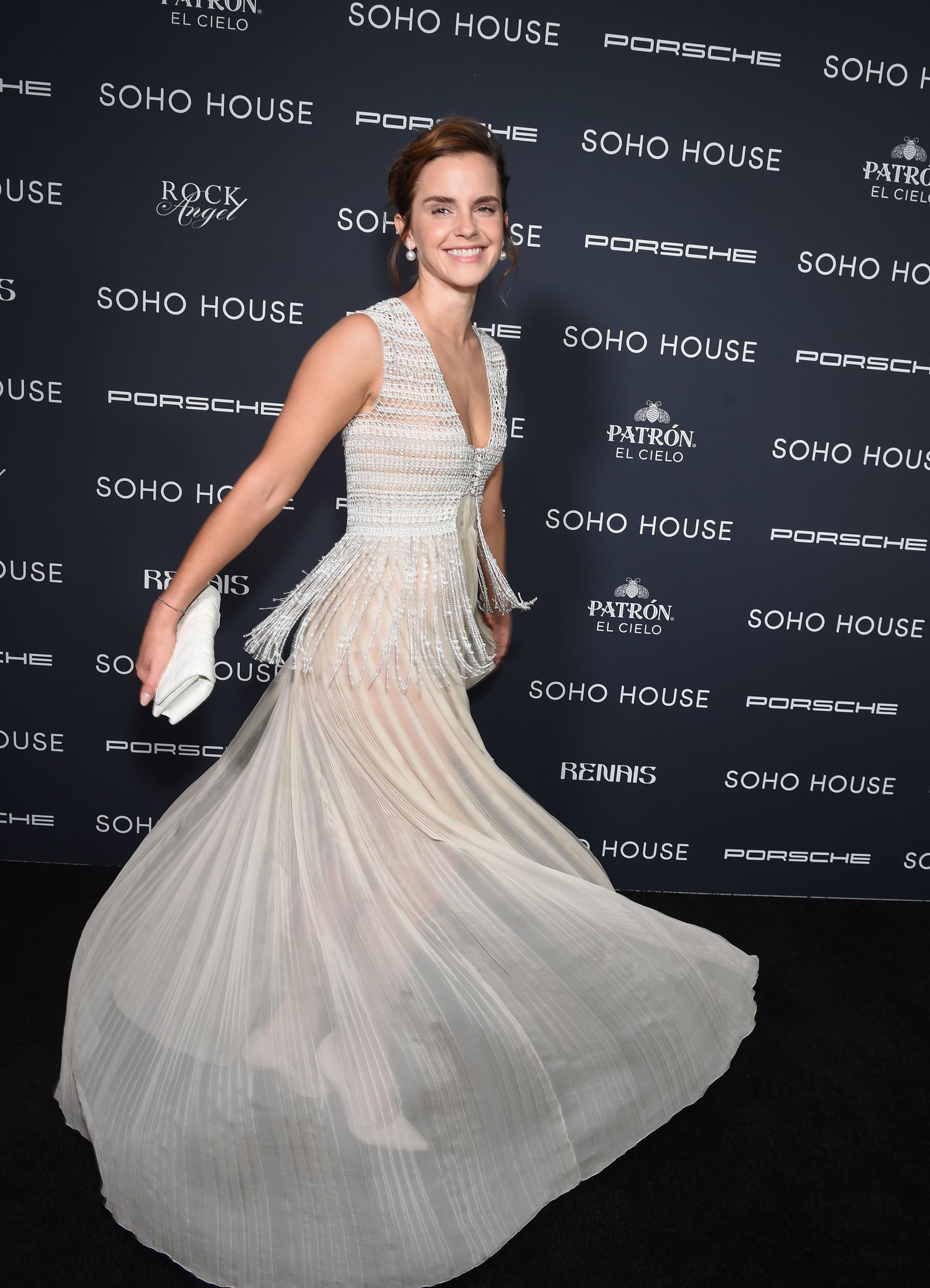 Emma Watson's White Dior Dress at the Soho House Awards | POPSUGAR Fashion