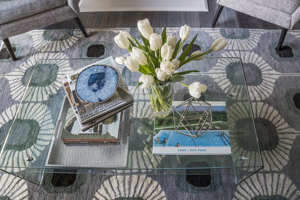 The coffee table also came from All Modern.