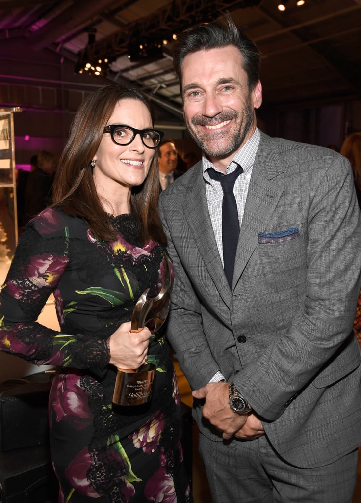 Tina Fey and Jon Hamm at THR Women in Entertainment 2016