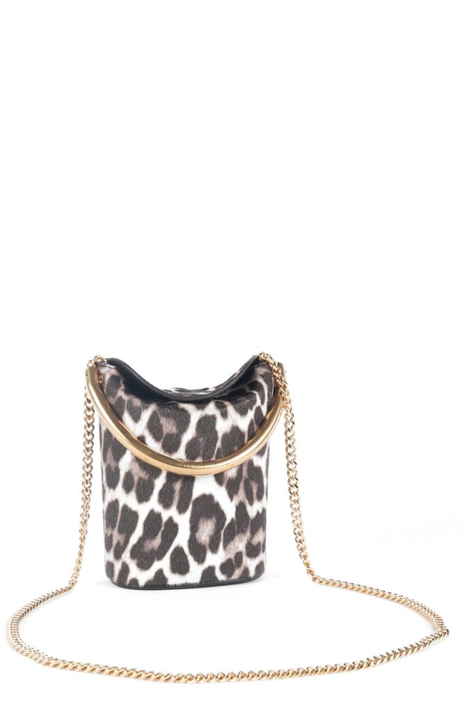 Stella McCartney 'Small Ring' Leopard Print Faux Calf Hair Crossbody Bag ($1,375)