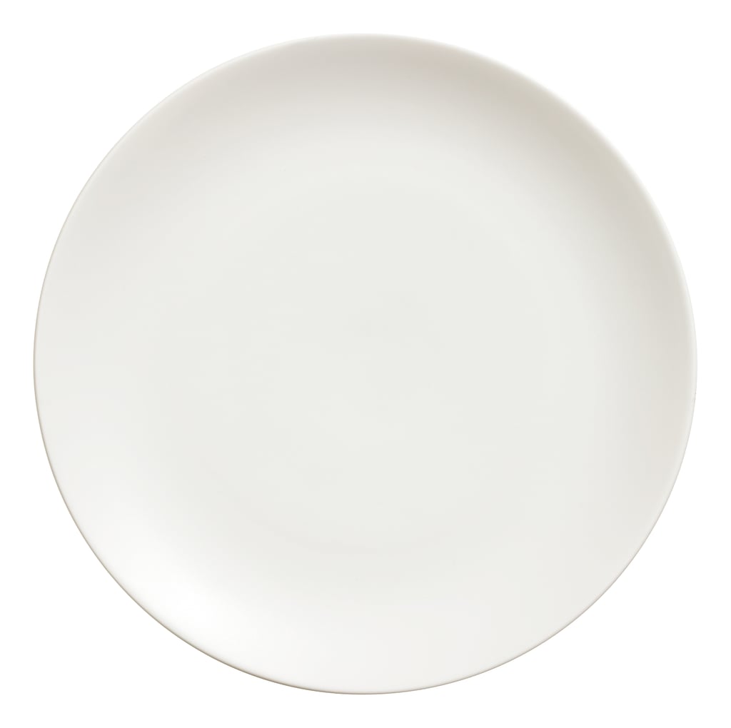 Porcelain Dinner Plate ($4) and Salad Plate ($3)