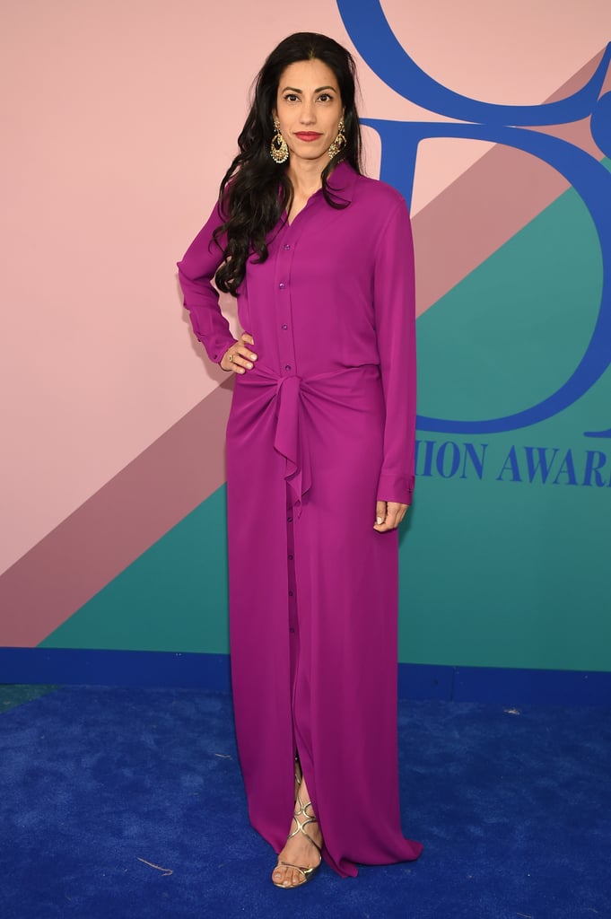 Huma Abedin Cfda Awards Red Carpet Dresses 2017 Popsugar