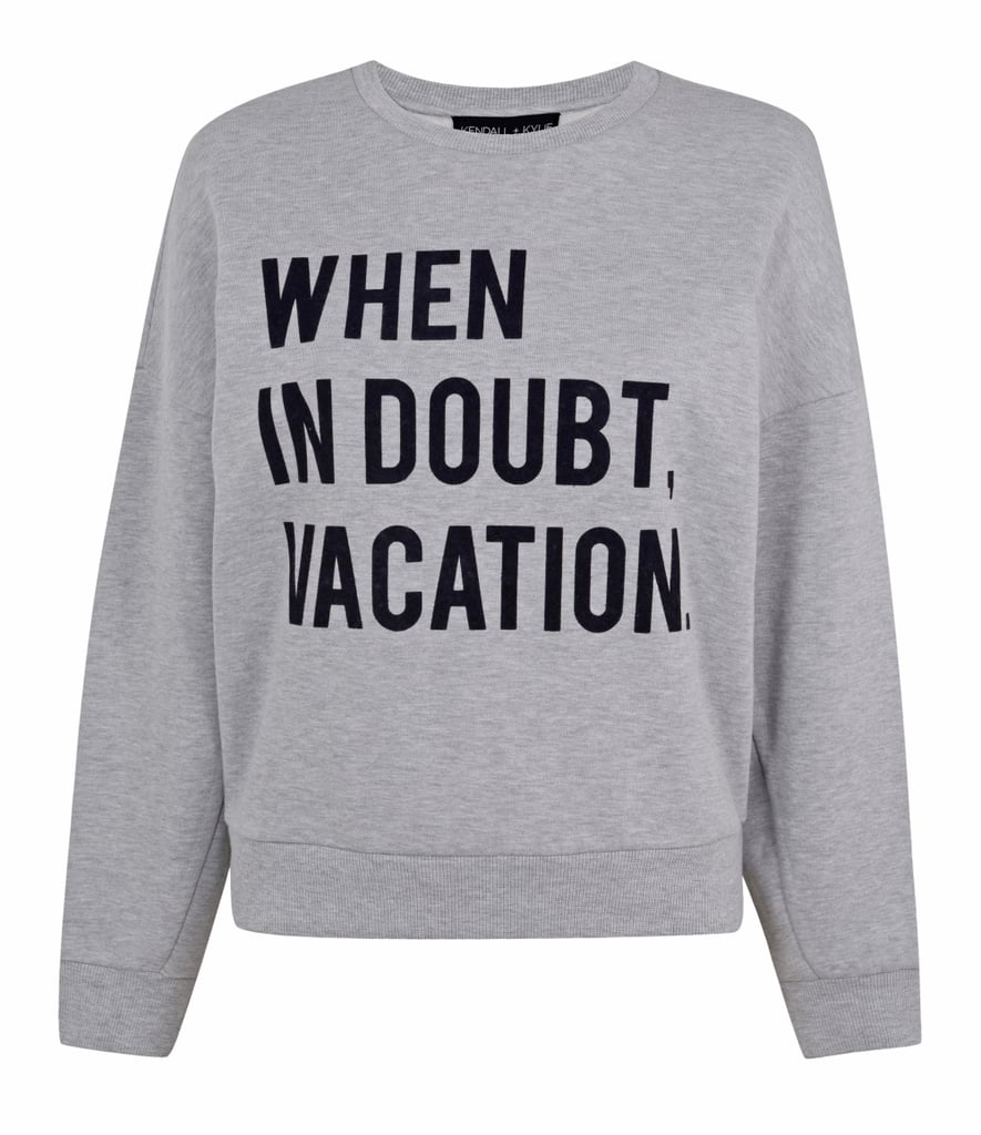 Kendall + Kylie When in Doubt, Vacation Crewneck Pullover
