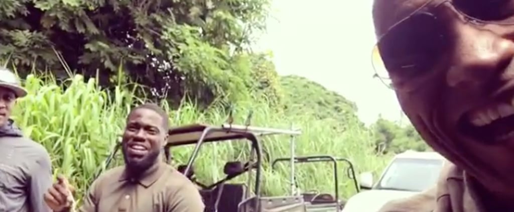 Dwayne Johnson Scaring Kevin Hart Instagram Video 2016
