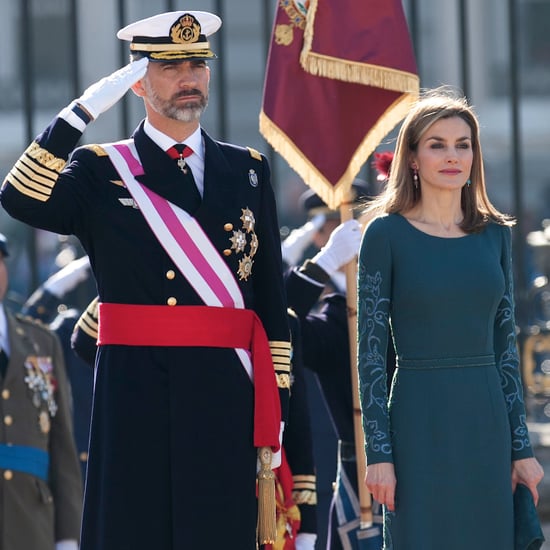 Queen Letizia at a Ceremony at the Royal Palace in Spain