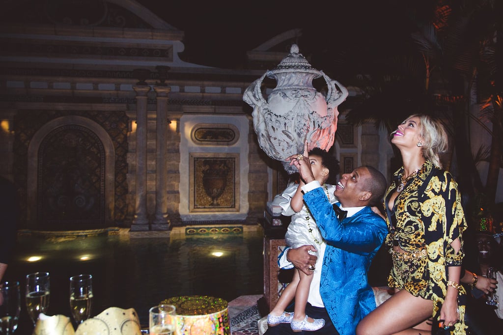 Beyonce and Jay Z With Blue Ivy Carter on New Year's Eve