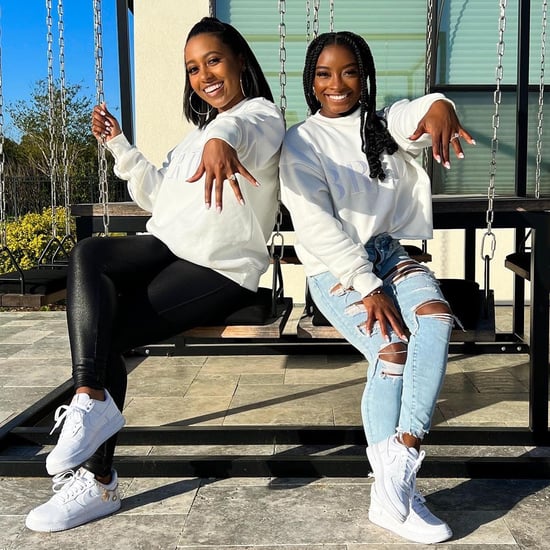 Simone Biles and Kayla Simone's Matching Bride Sweaters