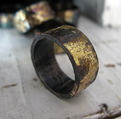 Scorched Earth Men's Wedding Band