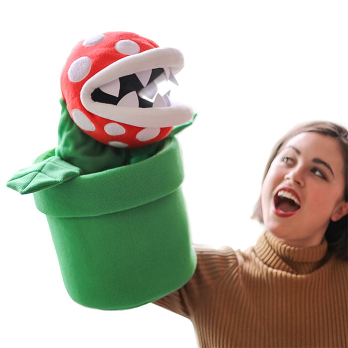 Super Mario Gigantic Piranha Plant Puppet | Noncandy Valentine's Day ...
