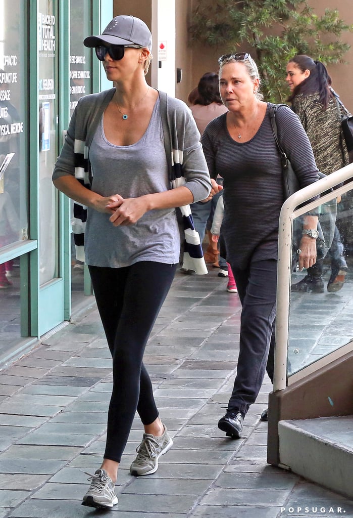 Charlize and her mom followed Jackson.