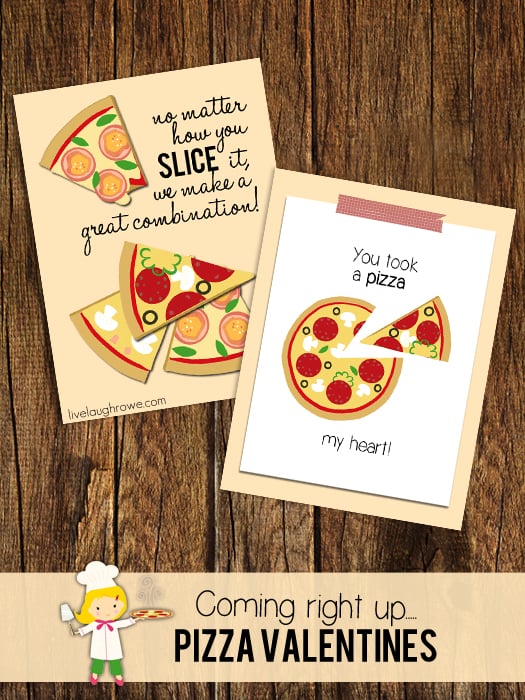 Pizza My Heart Valentine's Printables