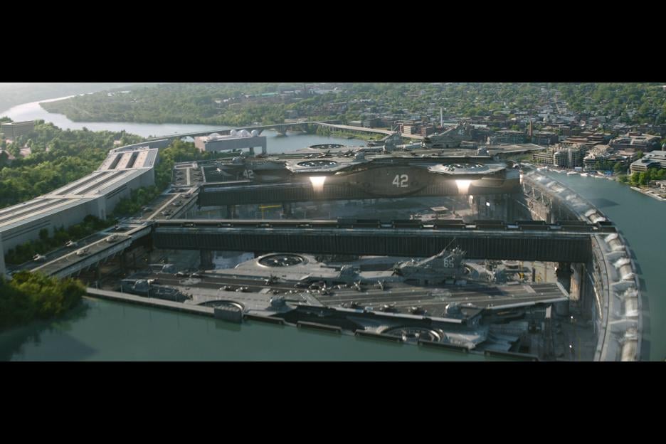 PS: OK, let's talk about the giant hover ship carrier. What was the development process for that vehicle like?