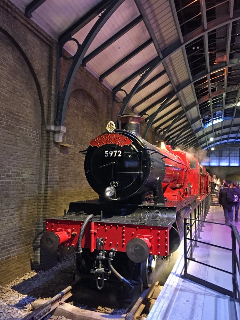 Once you leave the main area, you see the Hogwarts Express in all its glory.