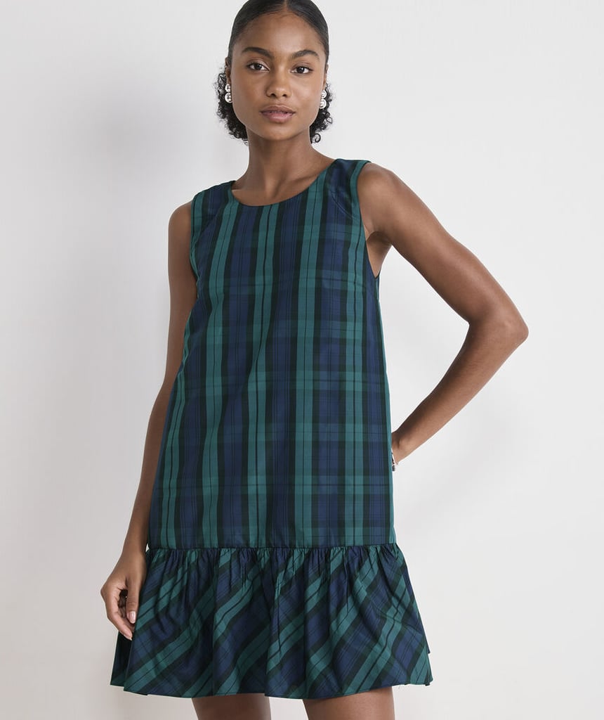 Vineyard Vines Jody Swing Dress ($174, originally $248)
"Vineyard Vines has officially made a comeback this year. With shows like 'Sirens' and 'The Summer I Turned Pretty' bringing that classic New England–coastal style back into the spotlight, it's no surprise that preppy chic is having a moment. And yes, even in the winter, Vineyard Vines still feels effortlessly stylish. Take this adorable swing dress: made of soft flannel, it's perfect teamed with tights and flats for a Christmas party or dressy New Year's Eve event. Plus, there always seems to be a sale happening, so you can usually snag it for a great price." — Haley Lyndes, shopping staff writer