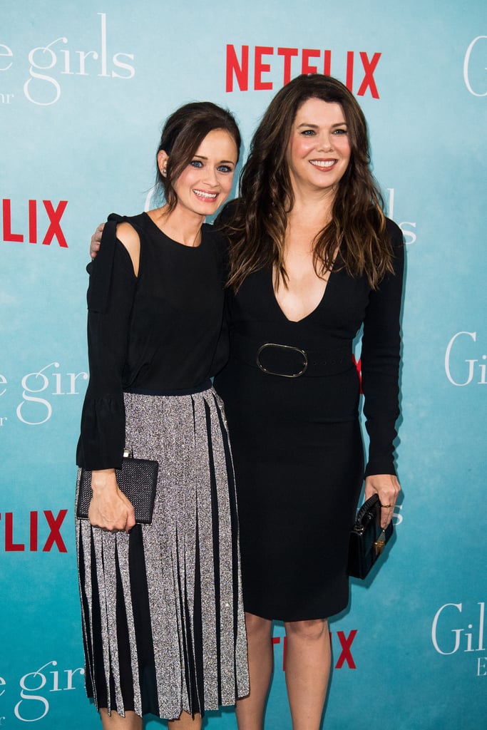 Oy, with the waiting already! The premiere of the Gilmore Girls Netflix reboot is still a painful two weeks away, but while fans get ready to marathon all seven seasons before the new episodes arrive, stars Alexis Bledel and Lauren Graham chose to ease everyone's Gilmore withdrawals by attending a fan event in Berlin on Thursday. The costars, who have been having a blast behind the scenes over the last few months, looked gorgeous as they walked the red carpet at the Admiralspalast theatre. Dressed in coordinating shades of black, they posed arm in arm for photographers and got us even more excited for Rory and Lorelai to make their big debut. 

    Related:

            
            
                                    
                            

            Get Your First Look at Logan and Sookie in the Official Gilmore Girls Reboot Trailer