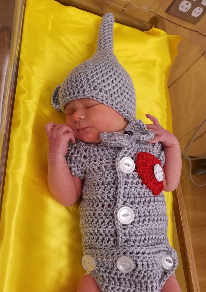 Newborn Babies Dressed in Wizard of Oz Costumes