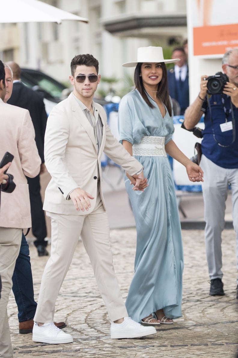 Priyanka Chopra Wearing a Rick Owens Dress and Alaïa Belt at Cannes With Nick Jonas