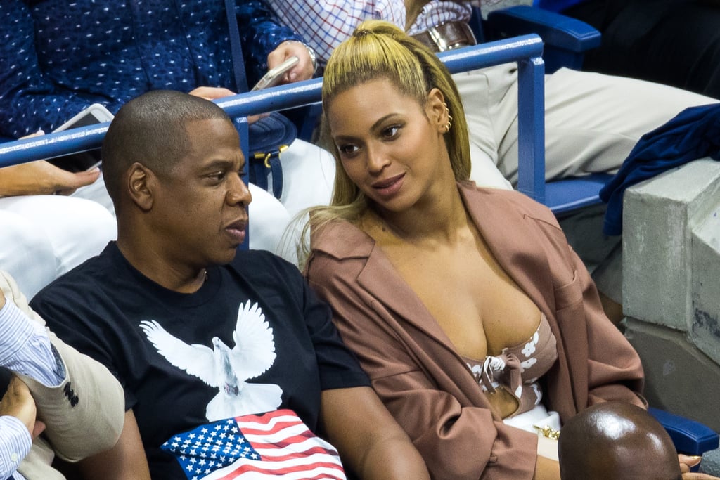 Beyonce and Jay Z Watching Serena Williams at the US Open