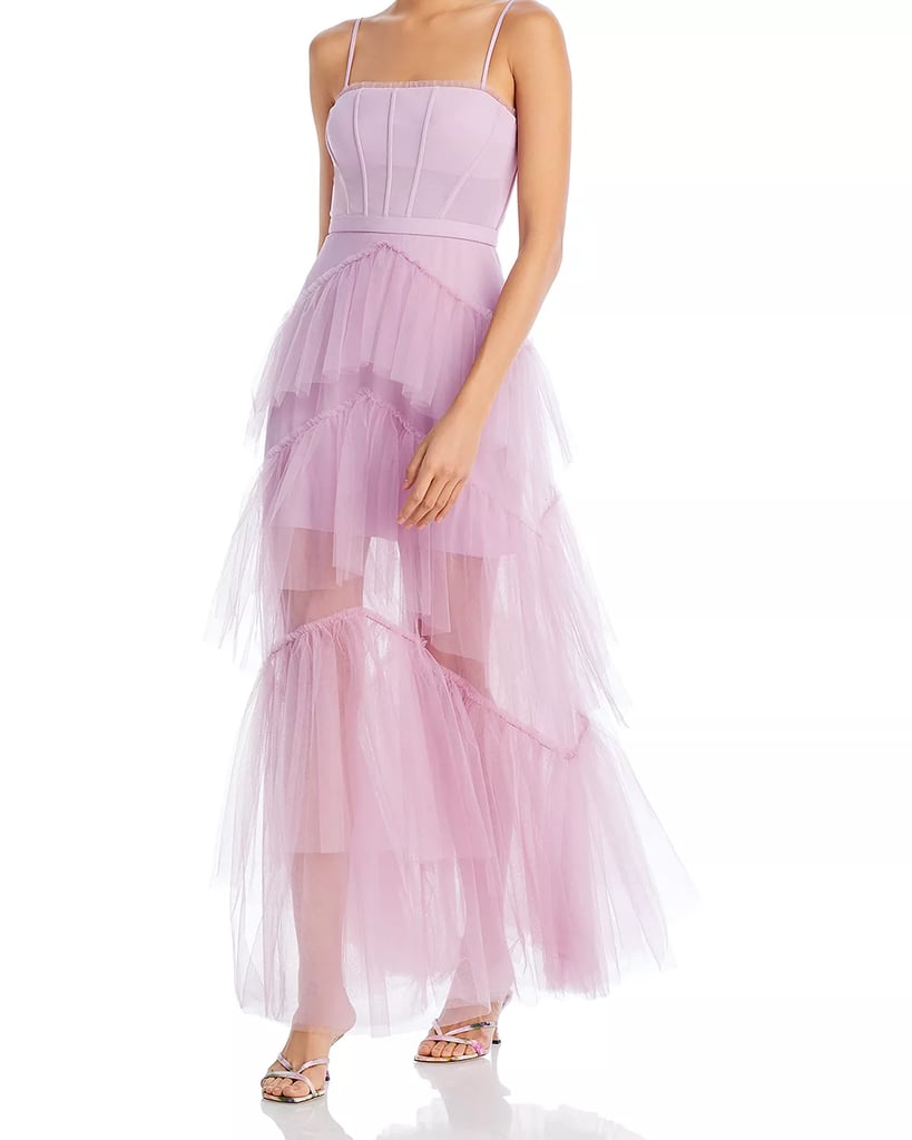 BCBGMAXAZRIA Tulle Corset Essential Gown