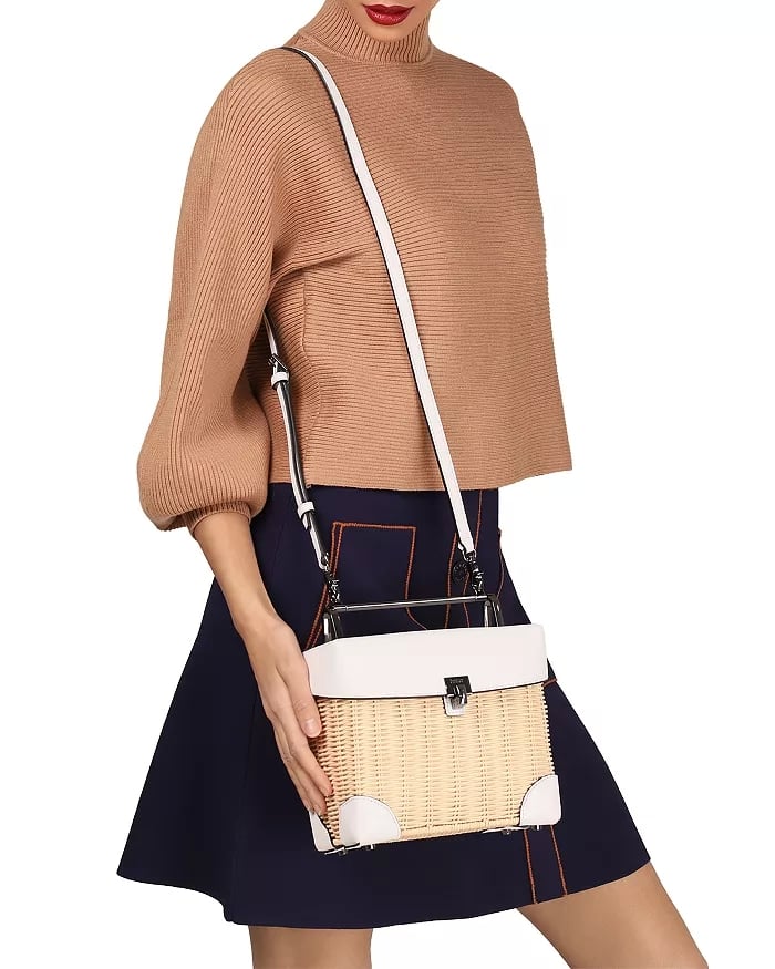 Botkier Lennox Lunchbox Wicker Crossbody Best Crossbody Bags Spring