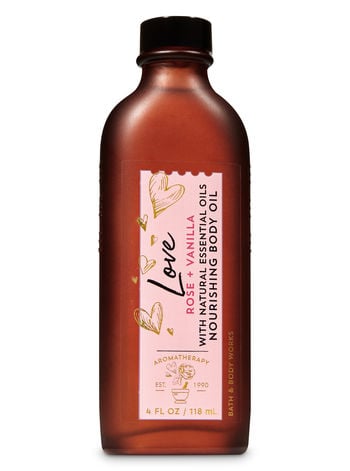 Bath & Body Works Rose Vanilla Nourishing Body Oil