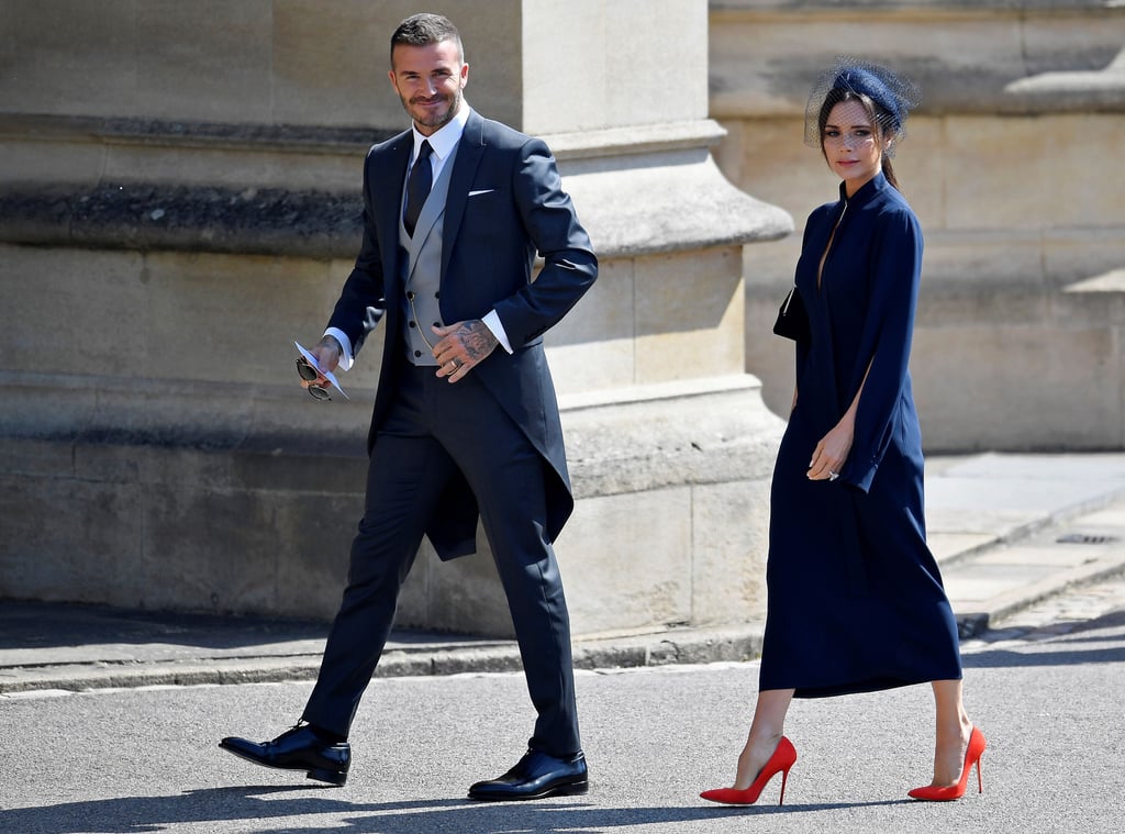 David and Victoria Beckham Dress in Navy for Prince Harry and Meghan Markle's Wedding in 2018